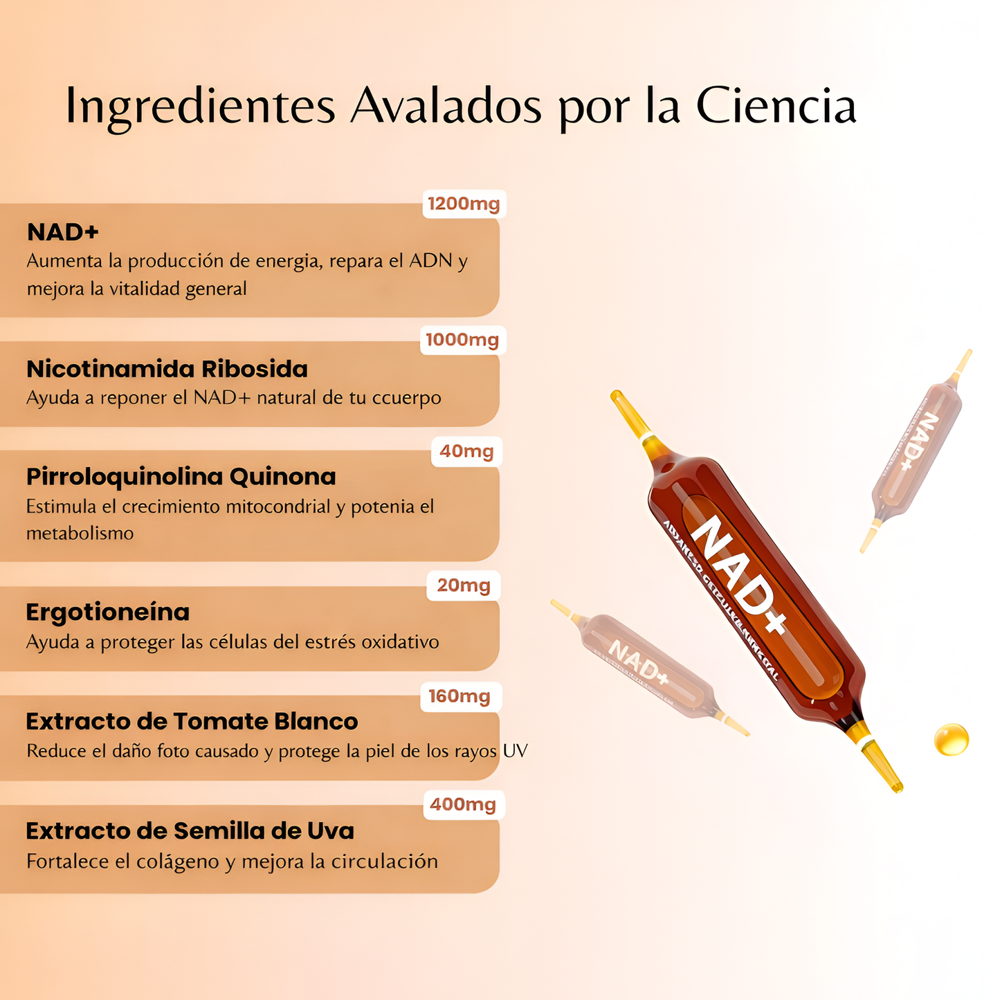 Nulbea™ NAD avanzado Elimina signos de edad